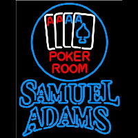 Samuel Adams Poker Room Beer Sign Neonreclame