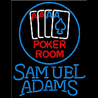 Samuel Adams Poker Room Beer Sign Neonreclame