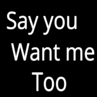 Say You Want Me Too Neonreclame