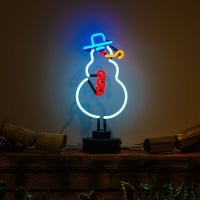 Scarecrow Snowman Desktop Neonreclame