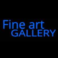 Script Letters Fine Art Gallery Neonreclame