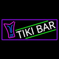 Sculpture Tiki Bar With Purple Border Neonreclame