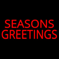 Seasons Greetings Block Neonreclame