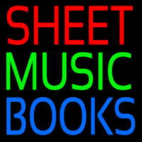 Sheet Music Books 1 Neonreclame