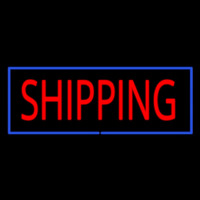 Shipping Blue Border Neonreclame