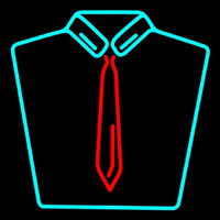 Shirt With Tie Logo Neonreclame