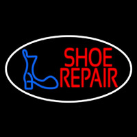 Shoe Repair Logo White Border Neonreclame