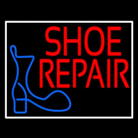 Shoe Repair Logo With Border Neonreclame