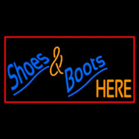 Shoes And Boots Here With Border Neonreclame