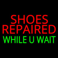 Shoes Repaired While You Wait Neonreclame