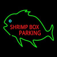 Shrimp Bo  Parking With Green Fish Neonreclame