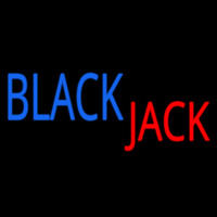 Singal Line Blackjack Neonreclame