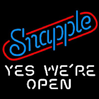 Snapple Yes We are Open Neonreclame
