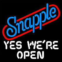 Snapple Yes We are Open Neonreclame