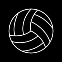 Sports Volleyball Icon Neonreclame