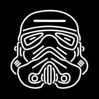 Star Wars Storm Trooper Helmet Neonreclame