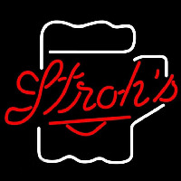 Strohs Mug Beer Sign Neonreclame