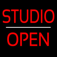 Studio Open White Line Neonreclame