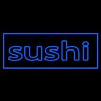 Stylish Blue Sushi Neonreclame