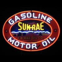 Sun-Rae Motor Oil Gasoline Neonreclame