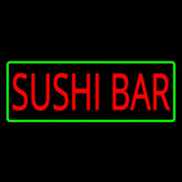 Sushi Bar With Green Border Neonreclame