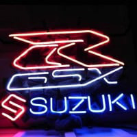 Suzuki Asian Auto Bier Bar Neonreclame