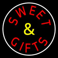 Sweets And Gifts With Border Neonreclame