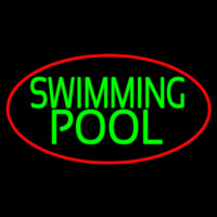 Swimming Pool With Red Border Neonreclame