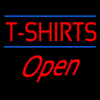 T Shirts Blue Lines Open Neonreclame