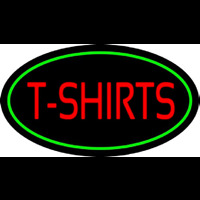 T Shirts Oval Green Neonreclame