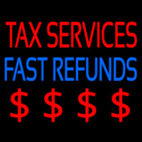 Ta  Services Fast Refunds Neonreclame