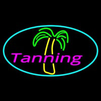 Tanning With Palm Tree Neonreclame