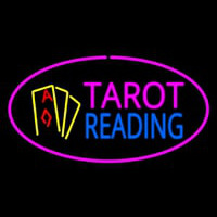 Tarot Reading Pink Oval Neonreclame