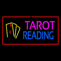 Tarot Reading Red Rectangle Neonreclame