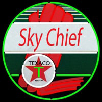 Te aco Sky Chief Gasoline Neonreclame