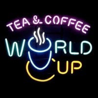Tea Coffee World Cup Neonreclame