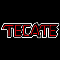 Tecate White Border Beer Sign Neonreclame