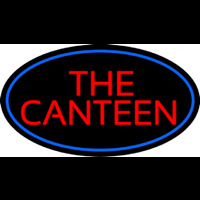 The Canteen With Blue Border Neonreclame