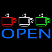 Three Cup Open Neonreclame