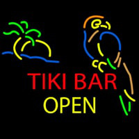 Tiki Bar Open Neonreclame