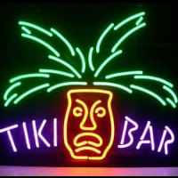 Tiki Bar Paradise Palm Bier Bar Open Neonreclame