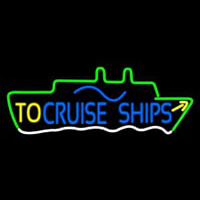 To Cruise Ships Block Neonreclame