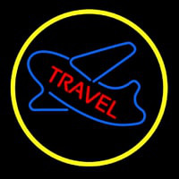 Travel With Blue Logo Neonreclame