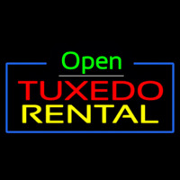 Tu edo Rental Open Green Neonreclame