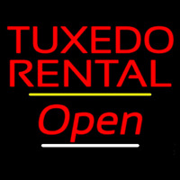 Tu edo Rental Open Yellow Line Neonreclame