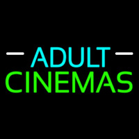 Turquoise Adult Green Cinemas Neonreclame