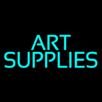 Turquoise Art Supplies 1 Neonreclame