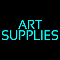 Turquoise Art Supplies Neonreclame