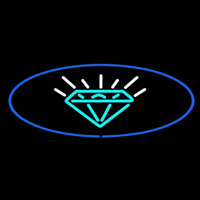 Turquoise Diamond Logo Neonreclame