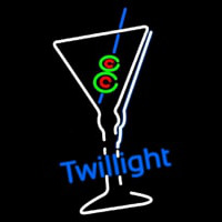 Twilight Martini Glass Bar Neonreclame